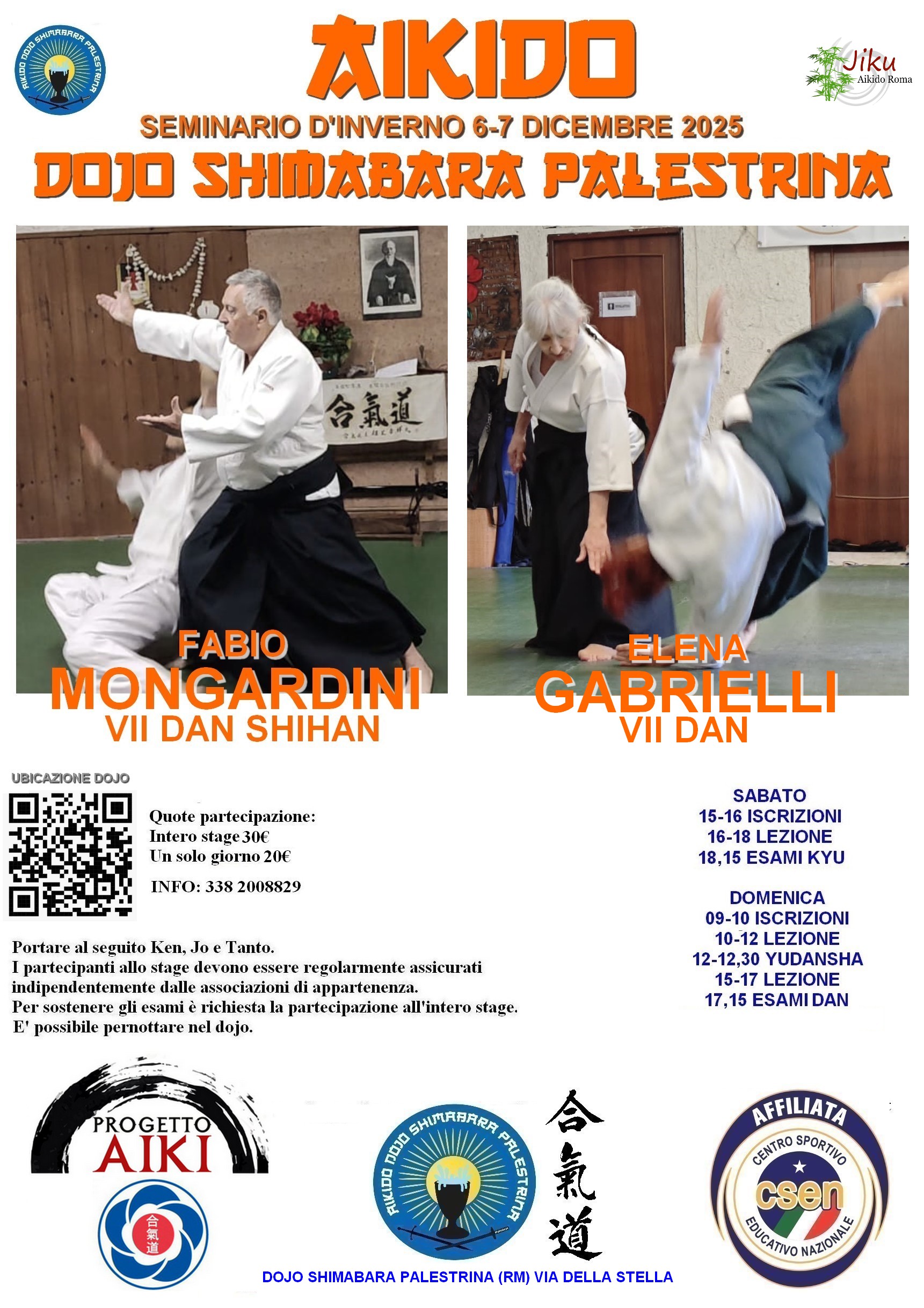 Aikido Palestrina, Dicembre 2025 - Seminario d'inverno